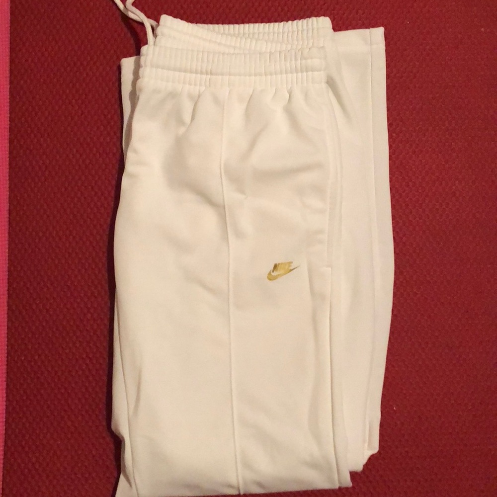 Nike white jogger pants